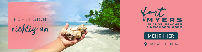 Muscheln in einer Hand am Strand | © Fort Myers