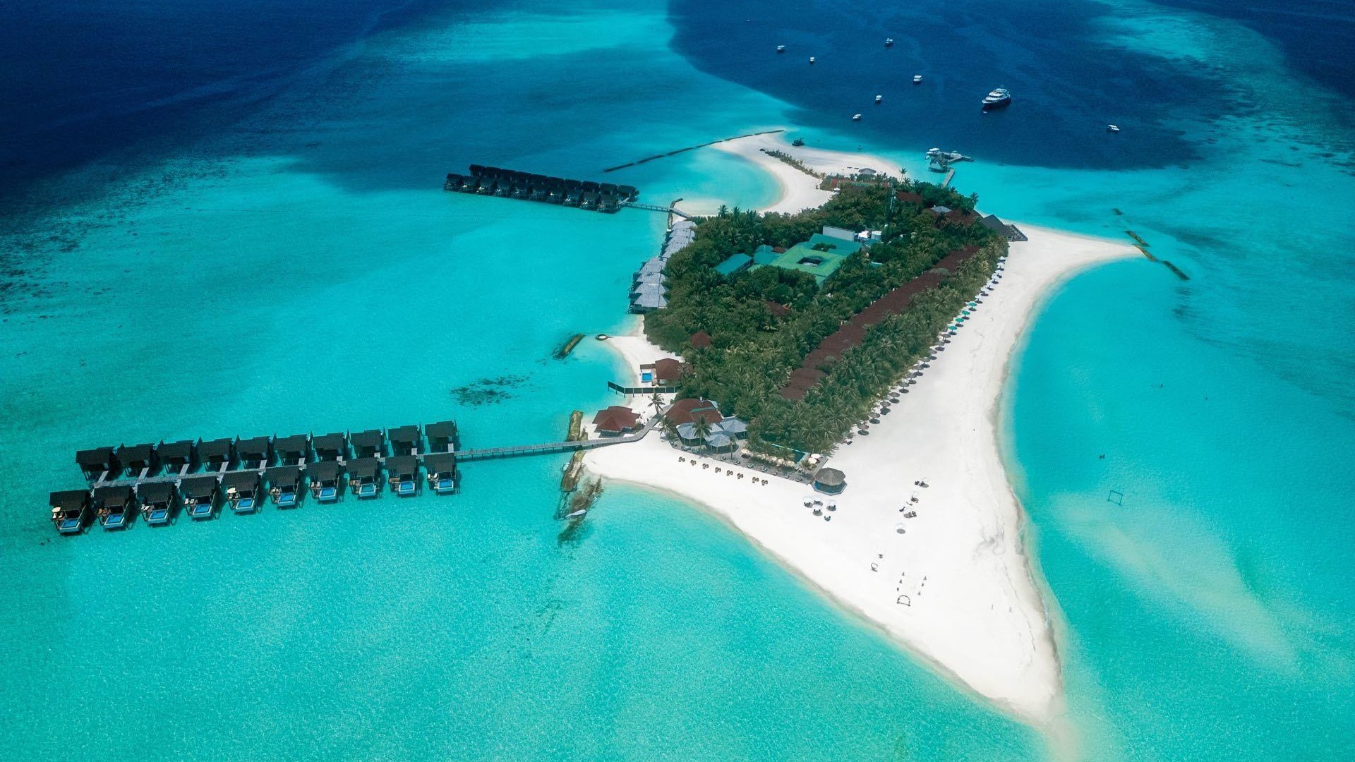 Luftaufnahme vom Dhigufaru Island Resort | © schauinsland-reisen