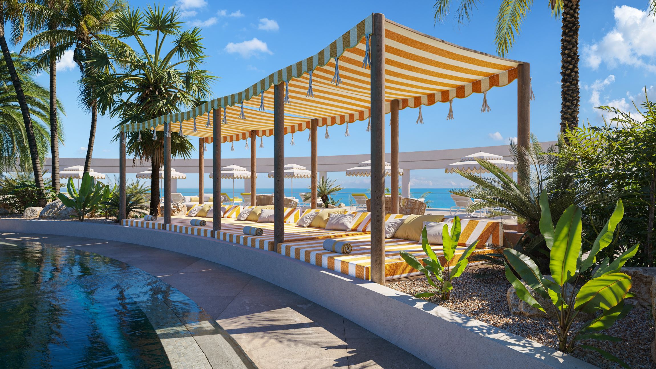 Star Prestige Pool mit Liegemöglichkeiten | © Iberostar Hotels & Resorts