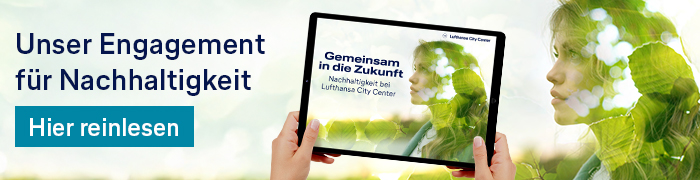 Banner Nachhaltigkeitsbroschüre | © Lufthansa City Center