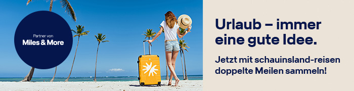 Frau mit Koffer am Strand | © Lufthansa City Center